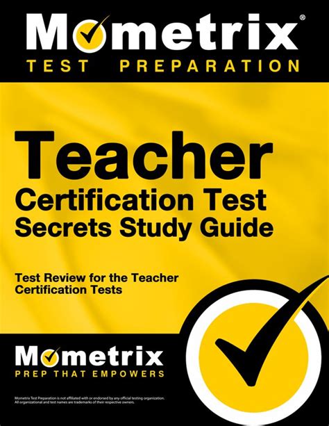 teacher certification exam study guides